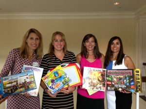 Left to right are this years' Wellesley Service League Toy Shop co-chairs Kristen Habermann, Krisann Miller, Sue Morris, and Susan Fontana.