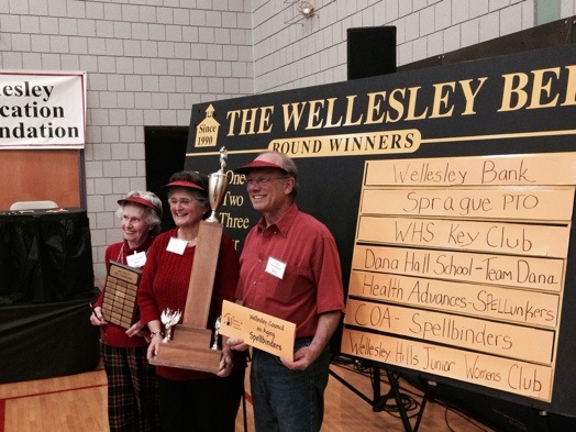 The Spellbinders are champs: Eunise Twitchell, Elaine Elliot, Miguel Lessing