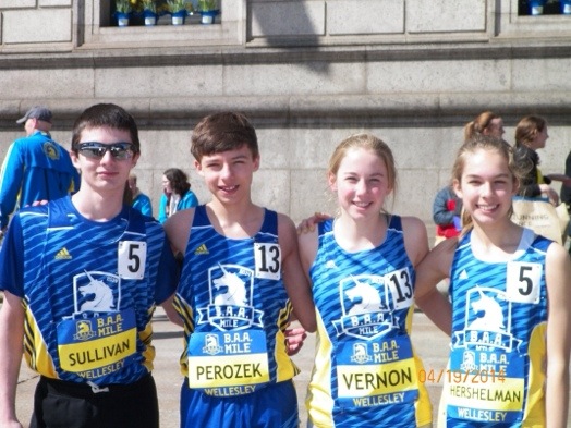 Wellesley middle school runners BAA invitational