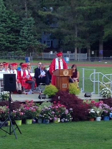 Valedictorian Ben Griswold speaks!