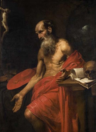 From Hanging with the Old Masters: Valentin de Boulogne, St. Jerome, ca. 1628-30, Oil on canvas,