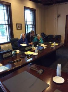 Norfolk County Register of Deeds William P. O’Donnell answers residents' questions at Wellesley Town Hall