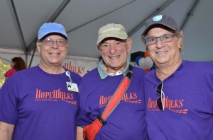 (left to right) Jeffrey Wisch, MD, Chief, Hematology/Oncology, Newton-Wellesley Hospital; James Vernon, MD; and Mark Belsky, MD
