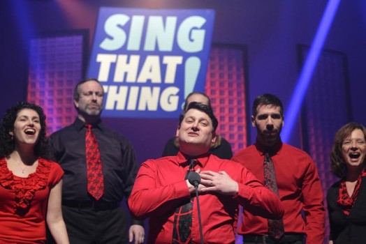 None of the Above at WGBH studio for Sing That Thing (photo credit: WGBH/Patricia Alvarado Nuñez)