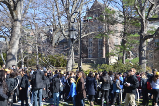 drone over wellesley college hooprolling
