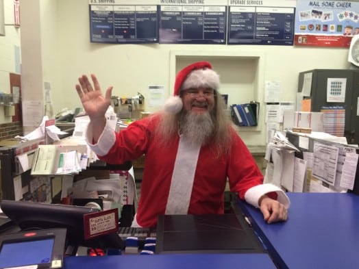 santa at wellesley square post office