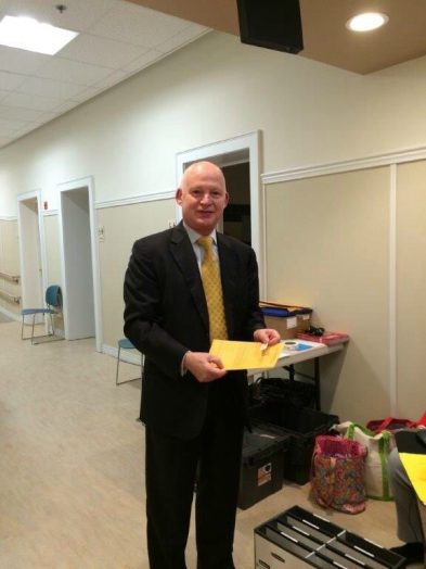 Alistair Lowe, a new citizen voting in his first election