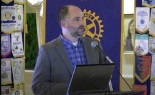 michael zehner speaking at rotary