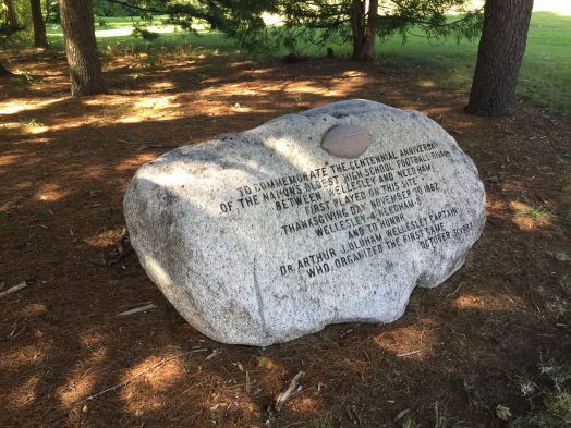 Wellesley football boulder