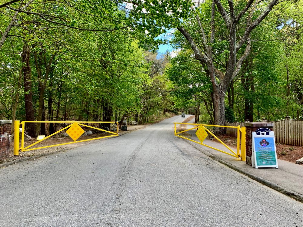 Turner Road gate, Morses Pond, Wellesley