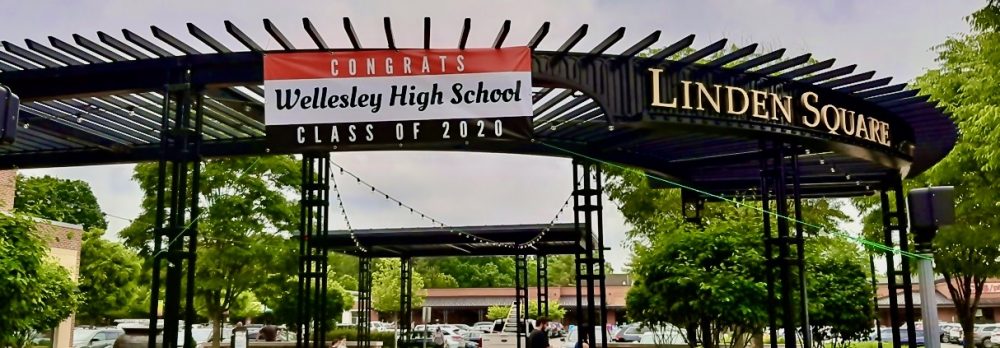 Wellesley HS graduation, Linden Square