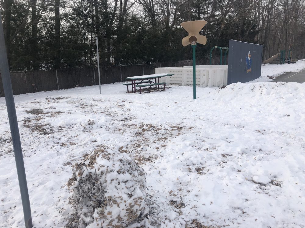 a giant dirty snowball