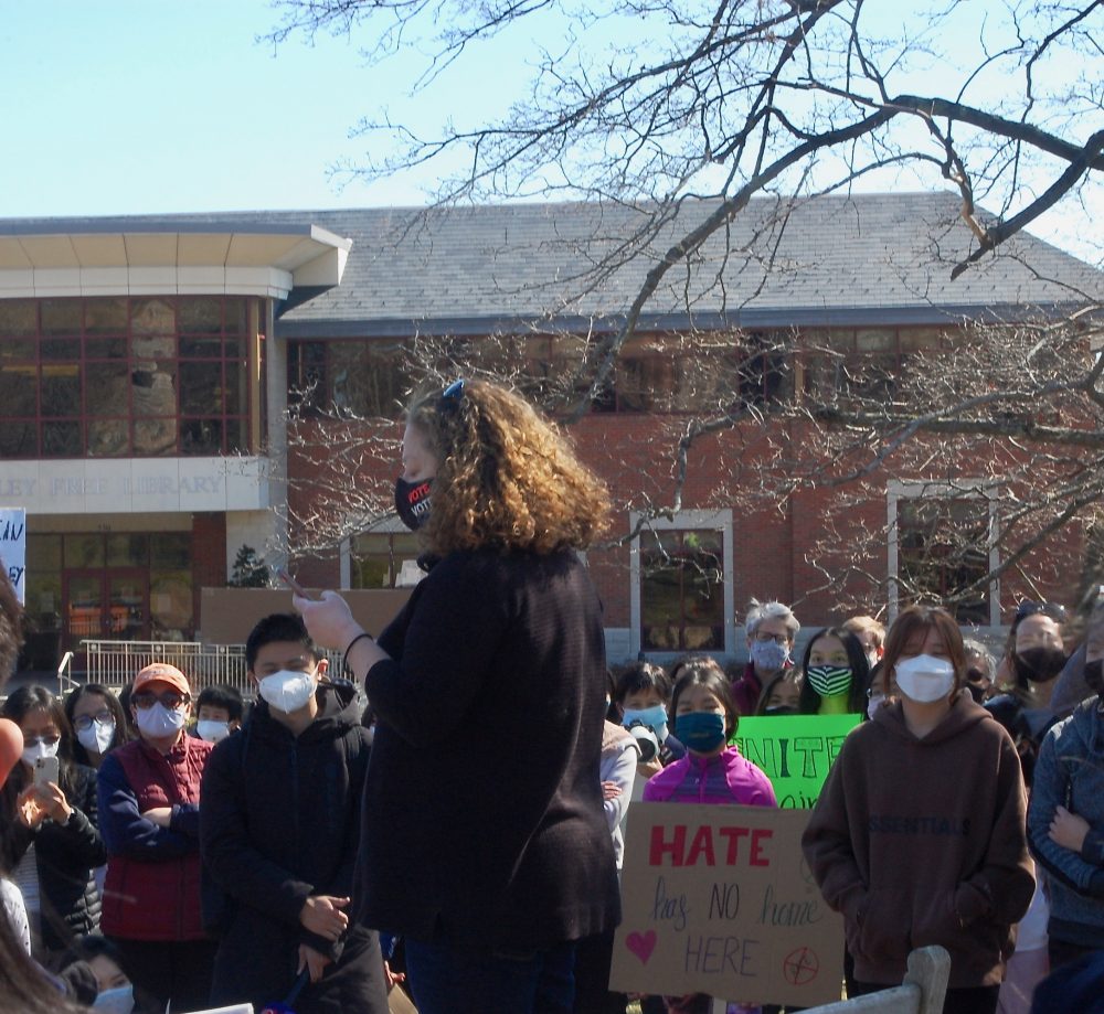 rally against anti-Asian hate crimes & raciscm