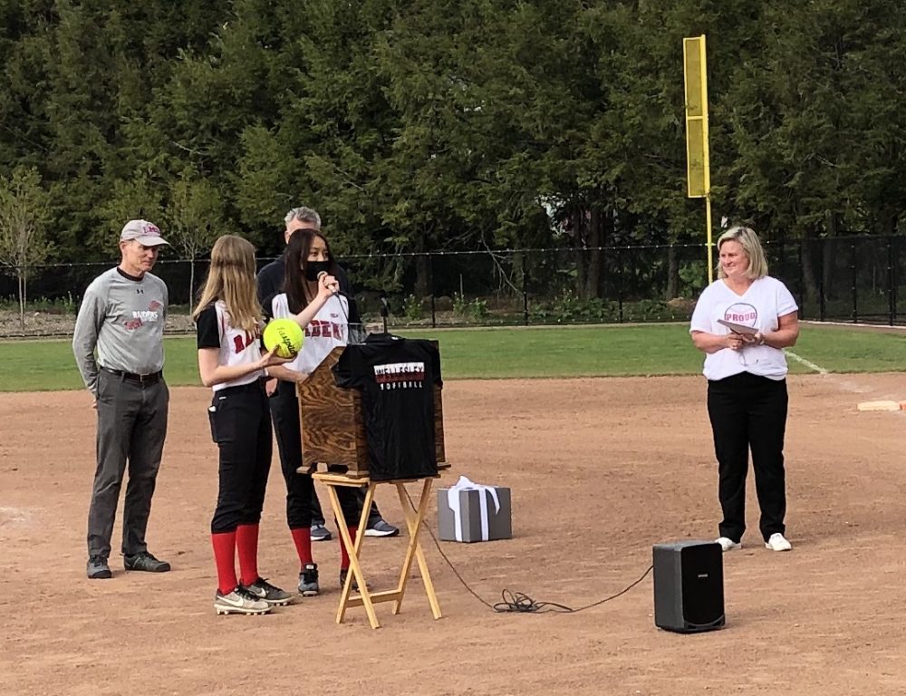 wellesley softball dedication