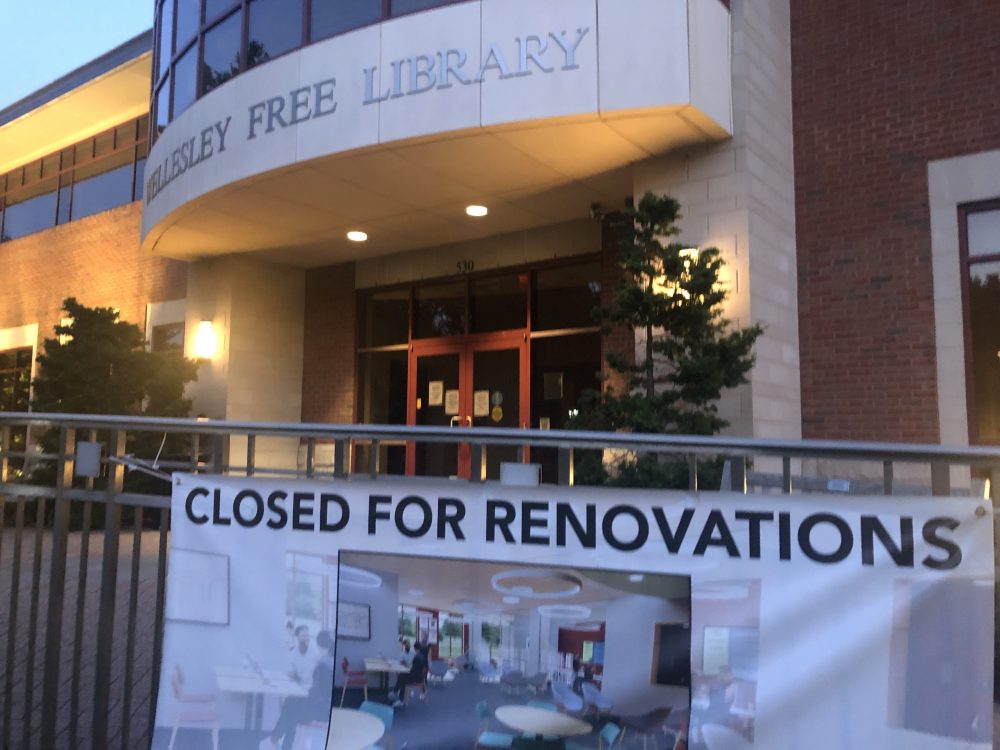 library renovations sign
