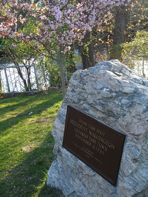 George Washington visits Wellesley MA