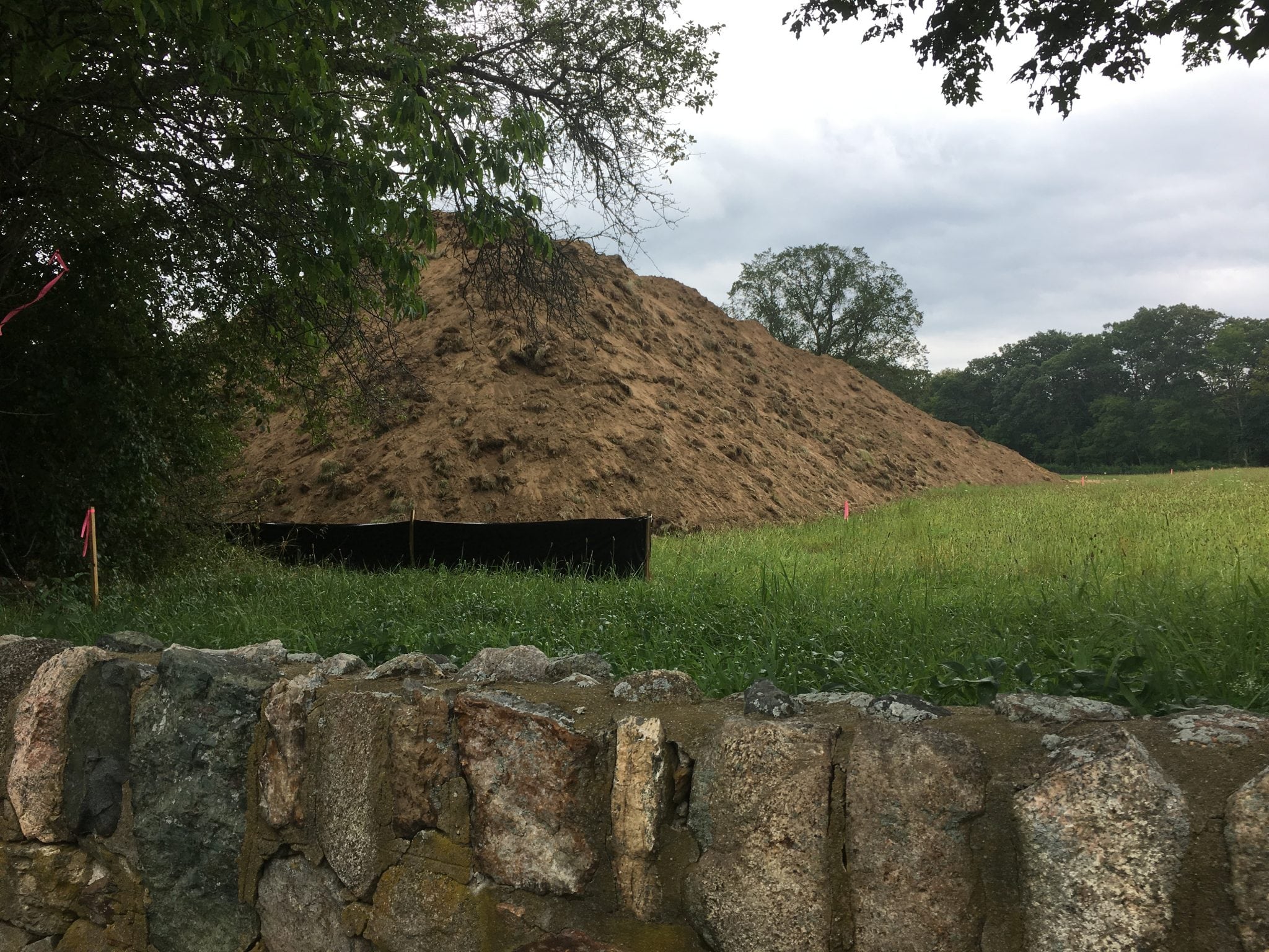 Hay! What's being built across from Wellesley's Hunnewell Farm The