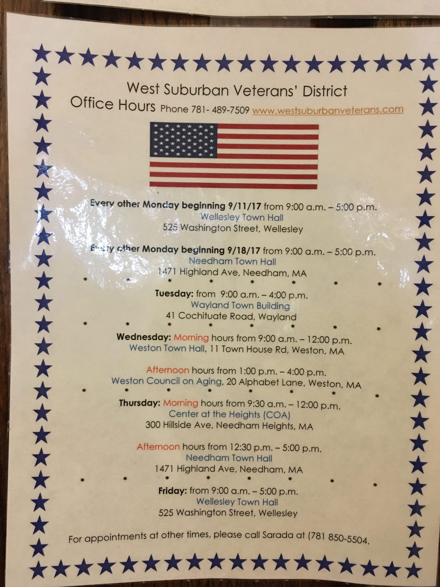 Wellesley veterans