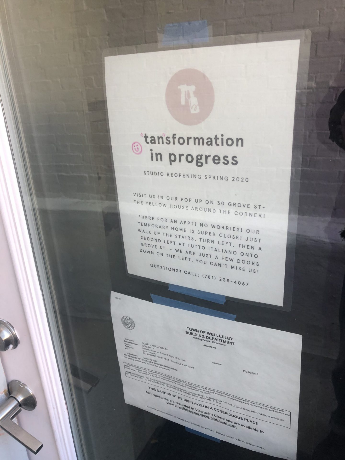 Wellesley Business Buzz Painting Place keeping kids busy at home; Blush Tan studio makeover